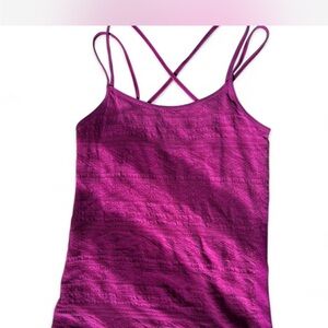 Women's Magenta Strappy Top